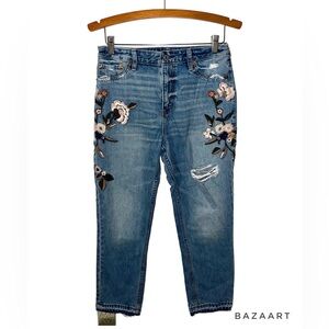 Abercrombie & Fitch High Rise Girlfriend Jeans
